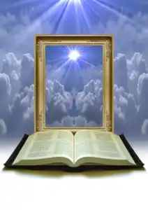 boek in de wolken